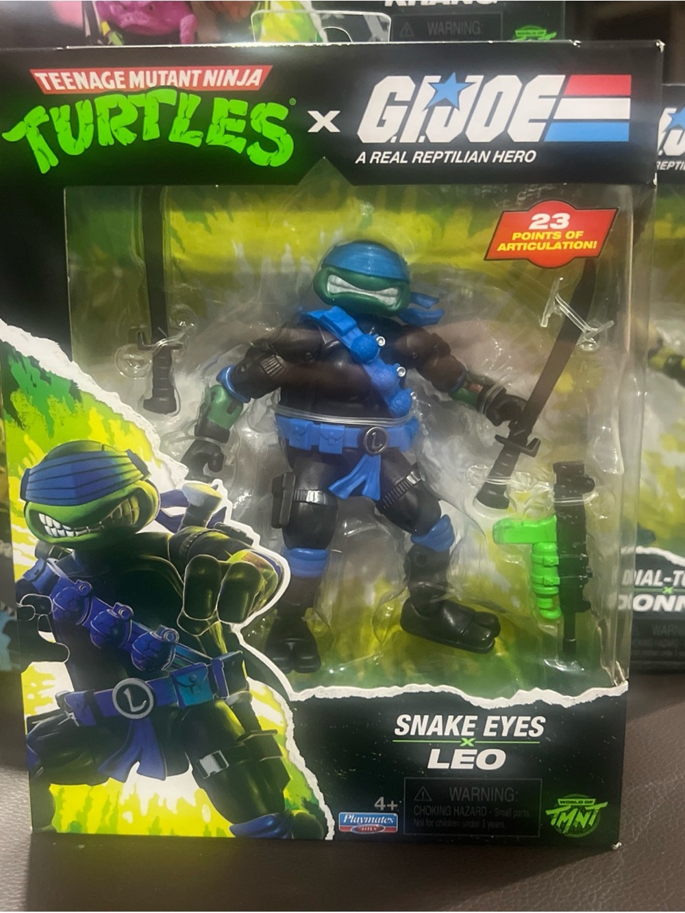 Teenage Mutant Ninja Turtles x G.I. Joe Snake Eyes x Leonardo Action Figure